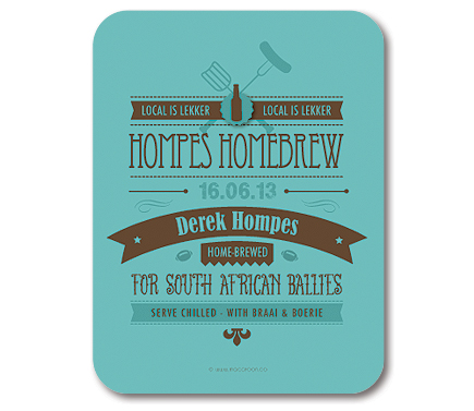 South African Beer Labels - Blue